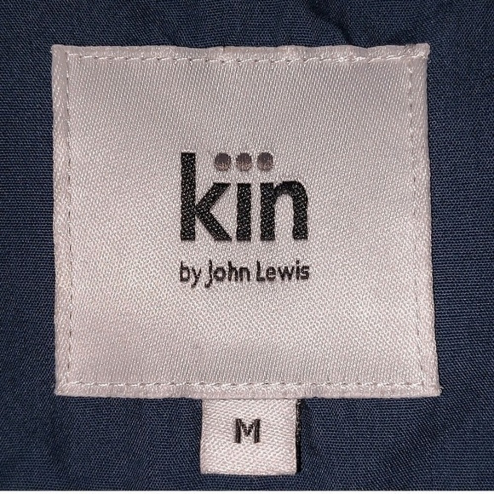 Kin by John Lewis Teal Blue Button Down Shirt Long Sleeve Pocket Casual Womens M - Picture 6 of 8